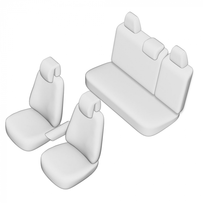 SET HUSE SCAUN UMBRELLA PENTRU RENAULT MEGANE 2016- (BANCHETA FRACTIONATA) (FARA COTIERA SPATE. TETIERE FATA IN FORMA DE U) [2]