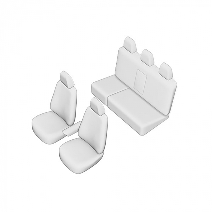 SET HUSE SCAUN UMBRELLA PENTRU TOYOTA HILUX 2015- (BANCHETA FRACTIONATA) [5]