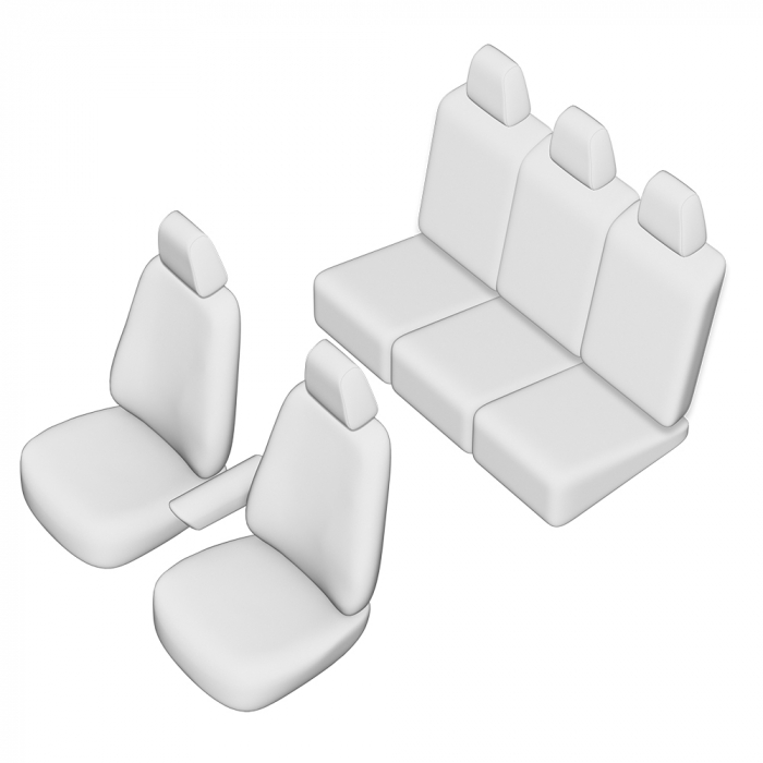 SET HUSE SCAUN UMBRELLA PENTRU VW SHARAN 5 LOCURI 2000-2005 (SCAUNE INDIVIDUALE SPATE) [6]
