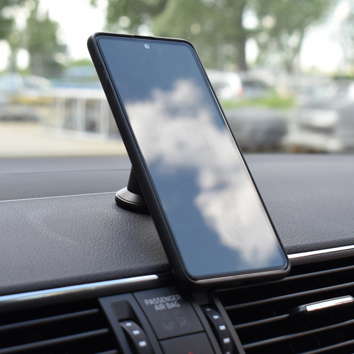 SUPORT TELEFON MAGNETIC AUTO CU FIXARE PE BORD SI ROTATIE 360 [1]