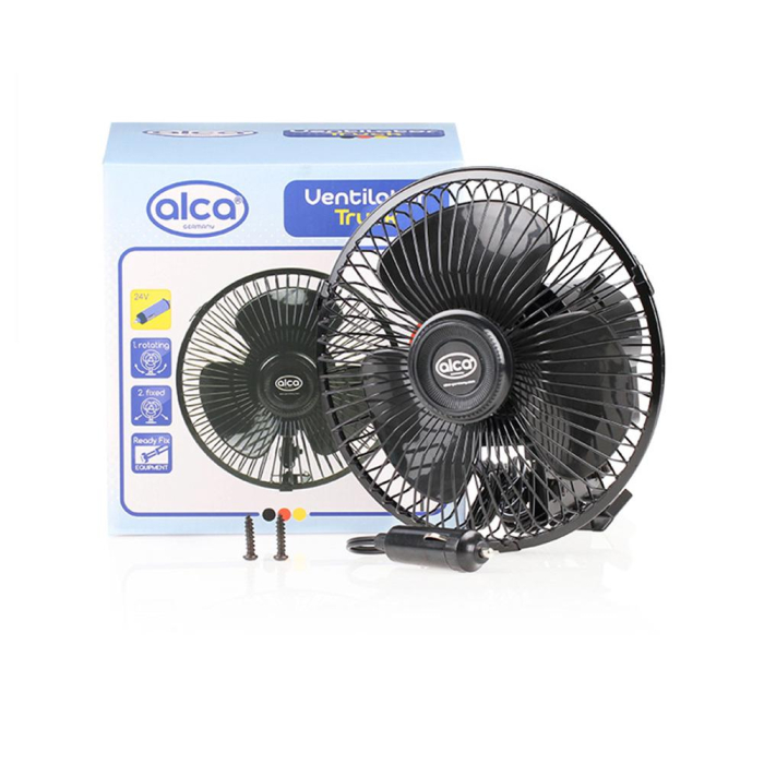 Ventilator auto 24V ALCA Truck pentru cabina de camion, cu grilaj metalic [2]