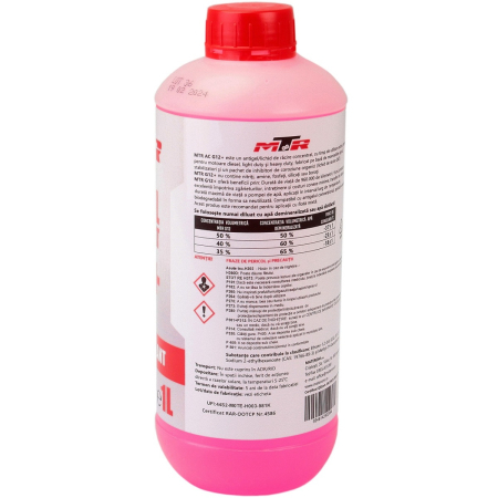 Antigel Concentrat MTR G12+ Roșu 1L | Protecție Extinsă -72°C [1]