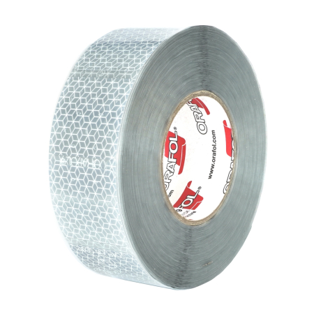 Accesorii Camioane - BANDA REFLECTORIZANTA SEGMENTATA REFLEXITE ORAFOL ALB 50MMX50M ECE 104