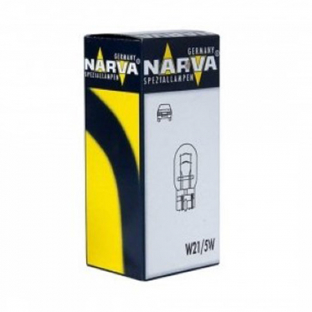 Becuri Auto - BEC FARA SOCLU 12V W21/5W W3X16Q SET 10 BUC NARVA