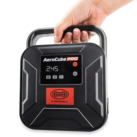 Compresor auto digital 12V Heyner AeroCube PRO cu afisaj, lanterna LED si husa de transport [1]