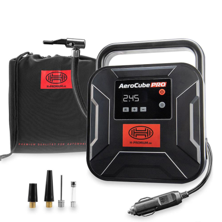 Compresor auto digital 12V Heyner AeroCube PRO cu afisaj, lanterna LED si husa de transport [0]