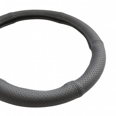 HUSA VOLAN PIELE NATURALA PERFORATA NEGRU 39-41 CM [4]