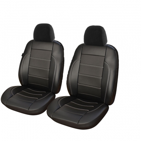Huse Scaune Auto - HUSE SCAUN EXCLUSIVE LEATHER KING-SET 2 BUC