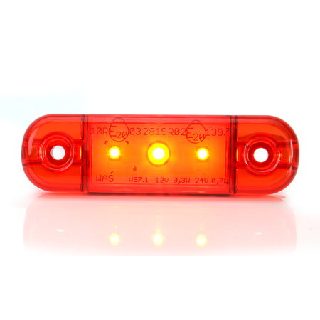 LAMPA GABARIT LED 709 W97.1, 12V-24V, POZITIE ROSU WAS [4]