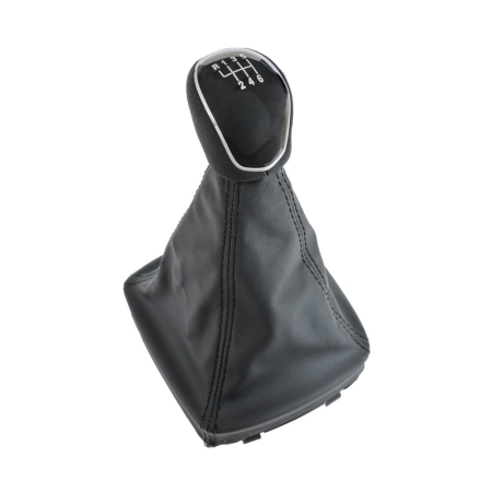 Nuca schimbator cu manson Ford Mondeo 2010- 6 trepte, piele ecologica neagra [0]