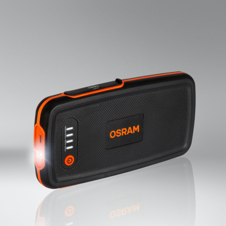 Robot Pornire Auto Osram BATTERYstart 200, Jump Starter cu Litiu 6000 mAh și Power Bank USB, pentru Motoare până la 3 L
