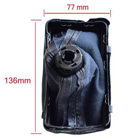 Schimbator Audi Automat Piele Perforata Neagra Cusatura Alba [2]