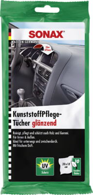 Curatare si Detailing Interior - SERVETELE UMEDE AUTO PENTRU SUPRAFETELE DIN PLASTIC, CU EFECT LUCIOS, SET 10 BUC SONAX