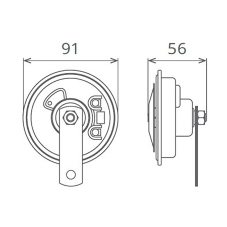 Set 2 claxoane electromagnetice disc 24V SEGER ton inalt si jos [3]