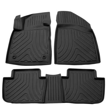 Set covorase cauciuc MG 4 EV (2022-) - covorase auto dedicate, negre, antiderapante