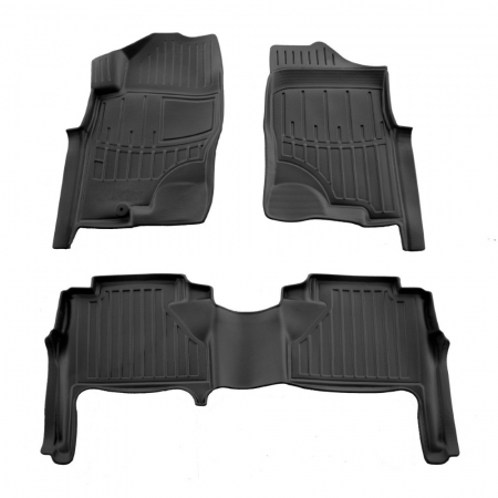 Covorase Auto Dedicate - SET COVORASE AUTO CAUCIUC UMBRELLA PENTRU NISSAN NAVARA (D40) (2005-2010)