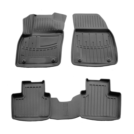 Accesorii Auto - Set covorașe cauciuc Volvo XC40 (2017-) - covorașe auto dedicate, negre, formă 3D tip tăviță