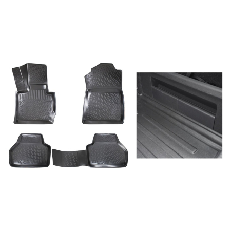 Seturi Interior - Set covorașe cauciuc + tăviță portbagaj BMW X3 F25 (2010-2017)