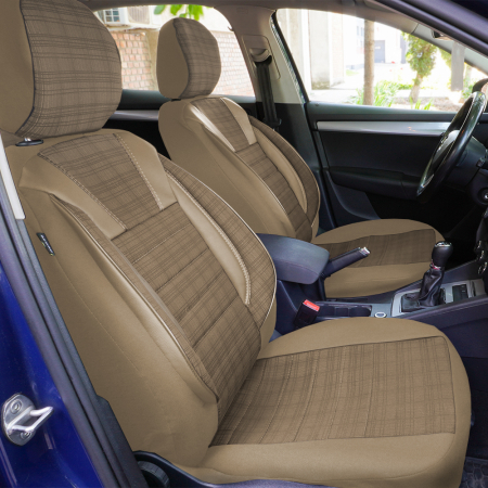 Huse Scaune Auto - SET HUSE SCAUN LUXURY BEJ