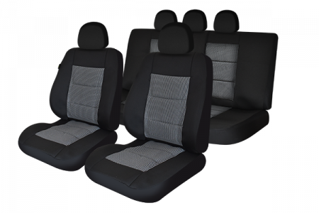 Huse Scaune Auto - SET HUSE SCAUN PREMIUM LUX NEGRU UMB1