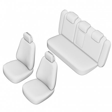 SET HUSE SCAUN UMBRELLA PENTRU OPEL INSIGNIA 2009-2016 (BANCHETA FRACTIONATA) CU TETIERE SPATE IN FORMA DE L [4]