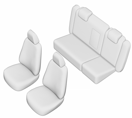 SET HUSE SCAUN UMBRELLA PENTRU SKODA OCTAVIA II 2006-2009 (BANCHETA FRACTIONATA) TIP 2 CU TETIERE SPATE IN FORMA DE L [5]