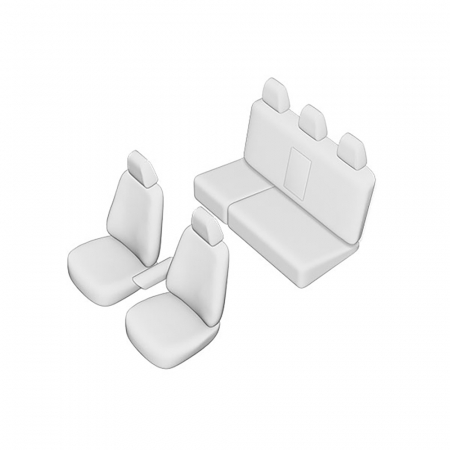 SET HUSE SCAUN UMBRELLA PENTRU TOYOTA HILUX 2015- (BANCHETA FRACTIONATA) [4]