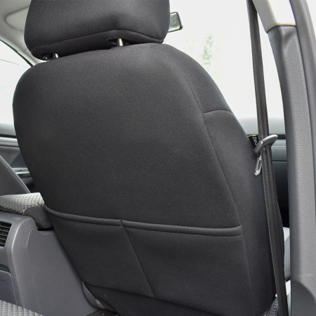 Huse Scaune Auto - SET HUSE SCAUN UMBRELLA PENTRU VW GOLF 7 COMFORT LINE 2013-2021 (BANCHETA FRACTIONATA) CU TETIERE SPATE IN FORMA DE L