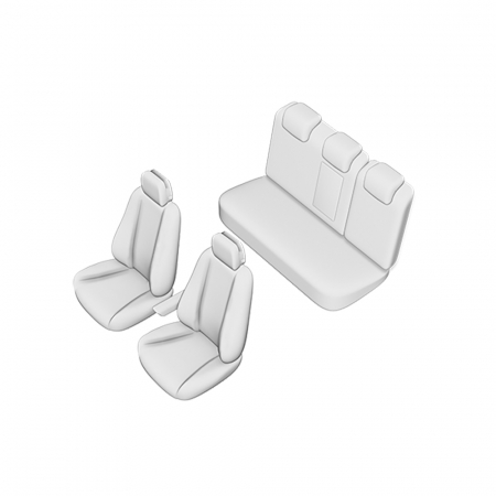 SET HUSE SCAUN UMBRELLA PENTRU VW PASSAT B8 SEDAN 2015- (BANCHETA FRACTIONATA) CU TETIERELE SPATE IN FORMA DE L [2]