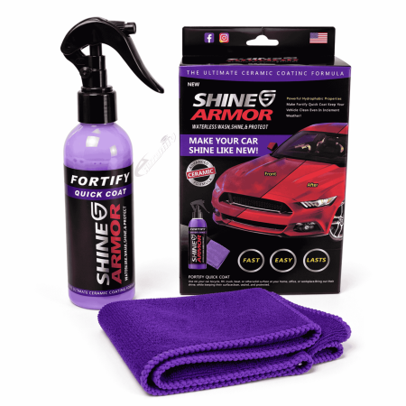 Curatare si Detailing Exterior - Shine Armor Fortify Quick Coat — Spray Ceramic 3 în 1 pentru Spălare, Protecție și Luciu