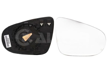 Oglinzi - Sticla oglinda dreapta cu incalzire VW Golf 6 2008-2013 convexa cu suport ALKAR 6432124