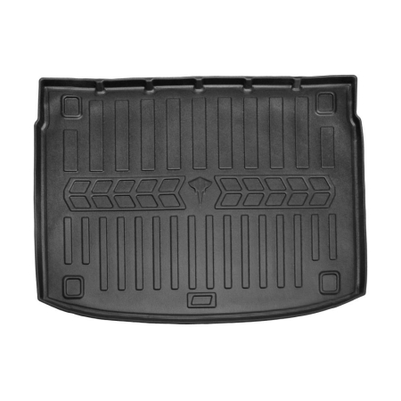Accesorii Auto - Tavita portbagaj cauciuc Kia XCeed cu podea inalta (2019-) - covor protectie portbagaj mulat, negru