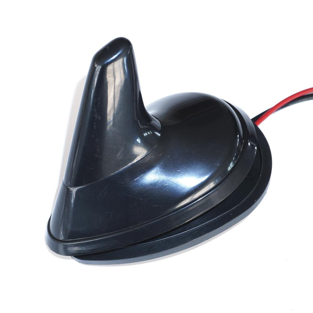 Antenă Rechin Auto Activă FM AM cu Amplificator - Mufă DIN, Montaj Filetat 15 mm