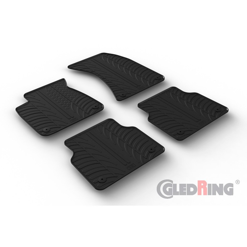 Set covorașe auto cauciuc Gledring Audi A8 D4 (2010-2017)