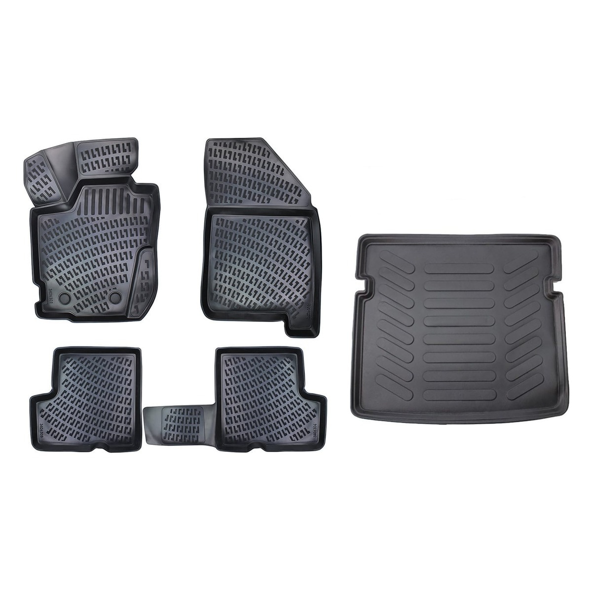 Set covorașe cauciuc + tăviță portbagaj Dacia Duster 4x4 (2018-2022)