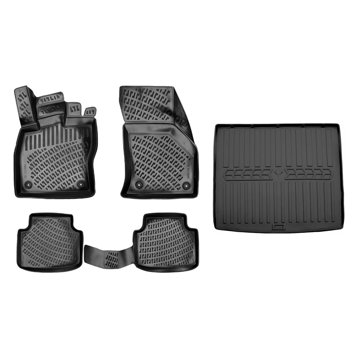 Set covorașe cauciuc + tăviță portbagaj VW Passat B8 Combi (2014-2023)