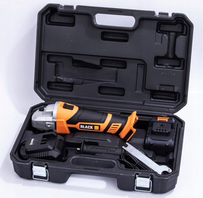 Polizor unghiular cu acumulator 125MM, 2 baterii, 8500 rpm + 5 discuri cadou [3]