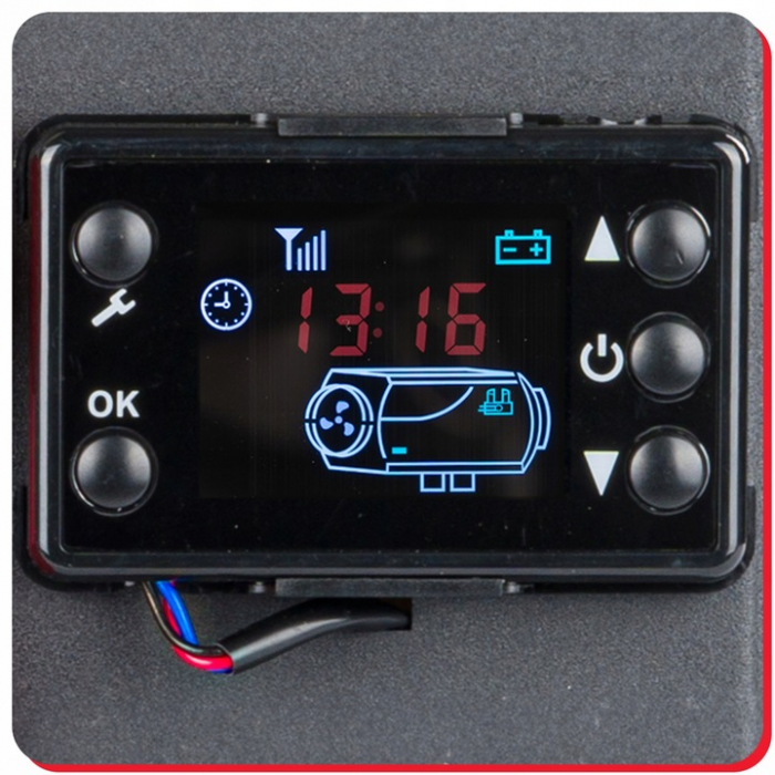 Unitate incalzire, aeroterma industriala pentru parcare, 12V 230V 8KW cu telecomanda si monitor de control [5]
