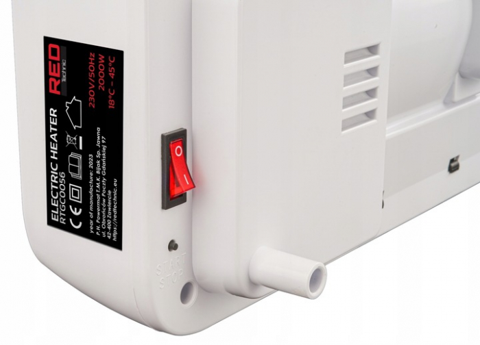 Aeroterma incalzitor ceramic  de perete 2 trepte de incalzire  afisaj LCD  2000W display led  telecomanda [7]