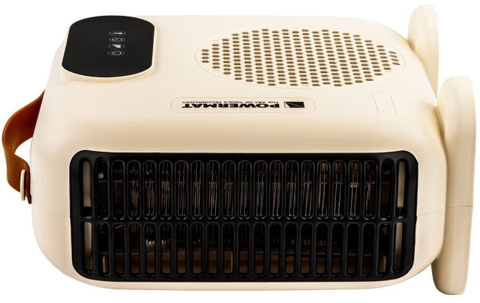 Aeroterma Powermat PM-TWE-2000D-LCD – 2000W, Termostat Reglabil, LCD, Telecomanda, Vertical/Orizontal [1]