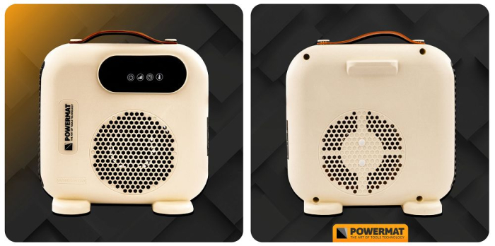 Aeroterma Powermat PM-TWE-2000D-LCD – 2000W, Termostat Reglabil, LCD, Telecomanda, Vertical/Orizontal [2]