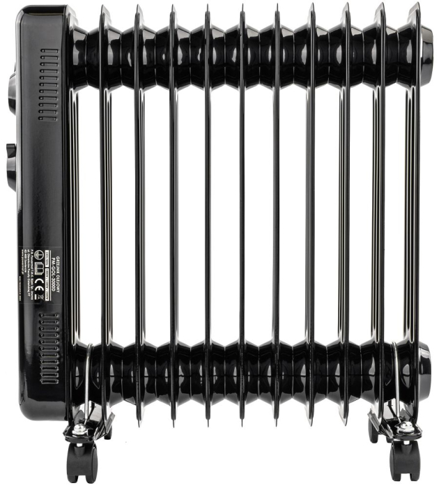 Aerotermă / Radiator Ulei 2500W Powermat – Sursă de Căldură Silentioasă cu Termostat Reglabil și Roți 360° [5]