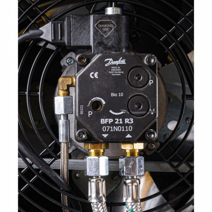 Aeroterma tun de caldura industrial  pe motorina de 65KW  cu termostat  si cos de evacuare gaze [4]