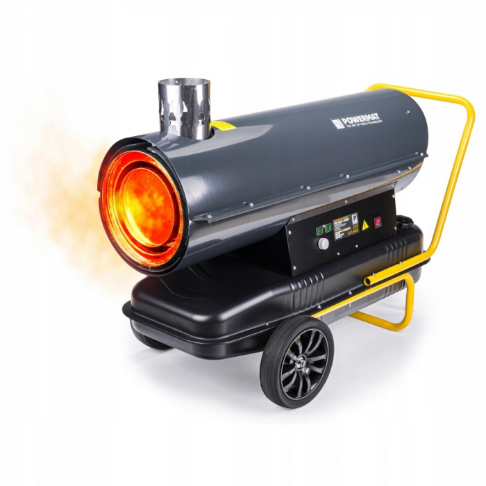 Aeroterma tun de caldura industrial  pe motorina de 65KW  cu termostat  si cos de evacuare gaze [3]