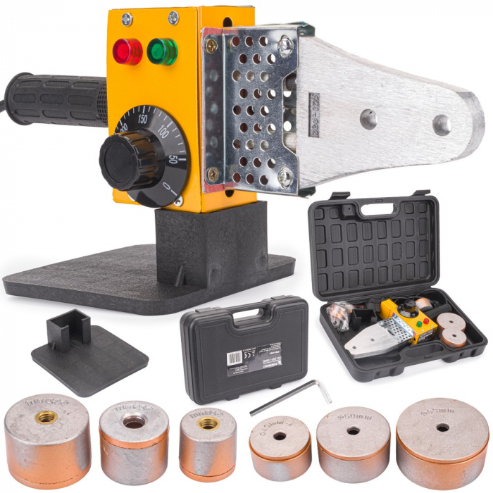 Aparat de lipit PPR 1500W cu 6 bacuri- 20, 25, 32, 40, 50, 63 mm [8]