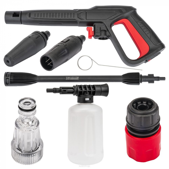 Aparat de spalat cu presiune 1600 W SPUMĂ 0.6L turbo lance 230 BAR conectori rapizi [2]