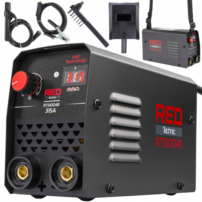 Aparat de sudura LCD 20-315 A 220V inclus masca perie si ciocan de curatat [4]