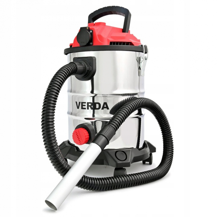 Aspirator industrial 25L pentru cenusa semineu  centrala termica soba  1650W  cuva inox SN196 [4]