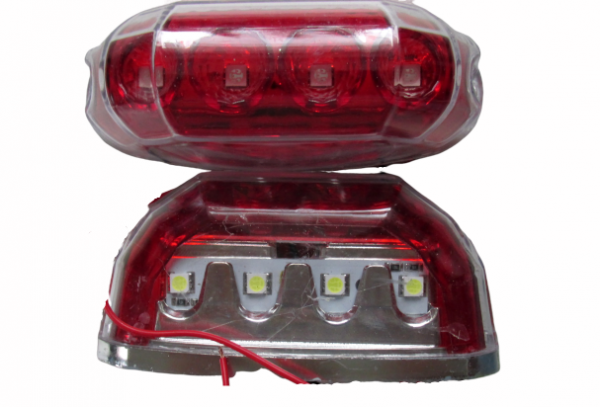 Lampa numar 12V/24V cu LED-uri, cu lumina pozitie rosie [3]