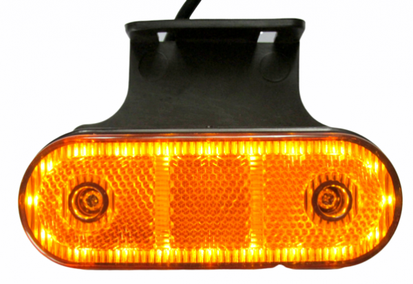Lampa gabarit galbena, contur iluminat, 23 LED-uri, cu suport [1]